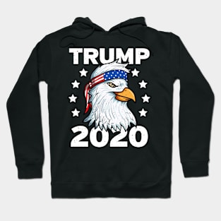 Trump 2020 Eagle American Flag Bandana Hoodie